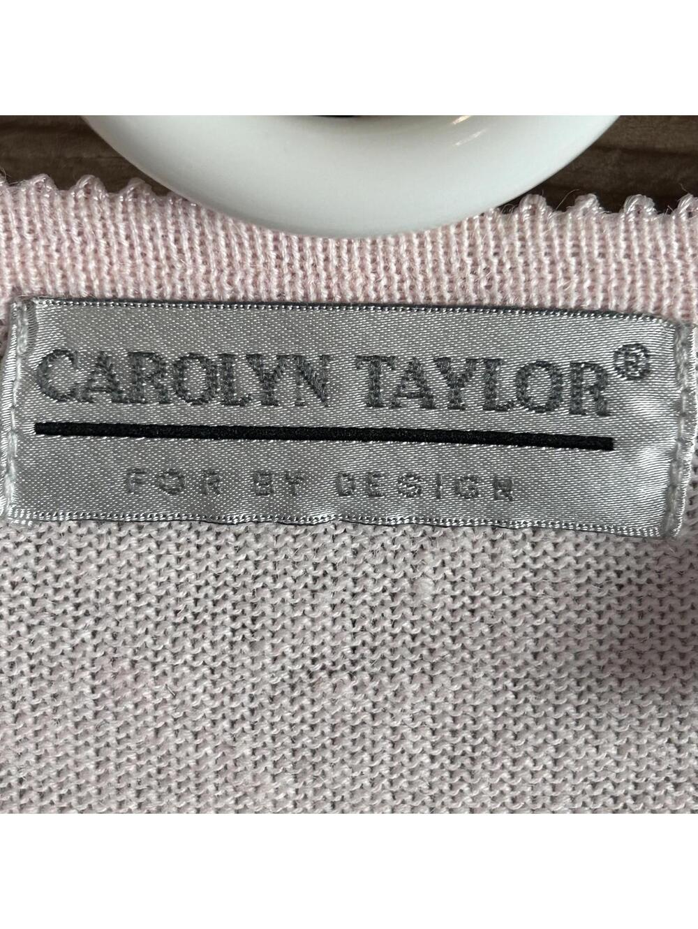 Carolyn Taylor Women's Pink Button Up Top Size L Floral Embroidered - Picture 6 of 6